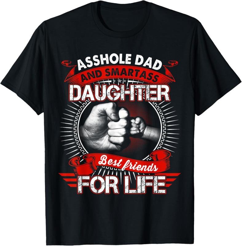 100% Cotton Dad And Smartass Daughter Best Friend For Life T-Shirt Hoodie, Sweatshirt | WearSparks.com