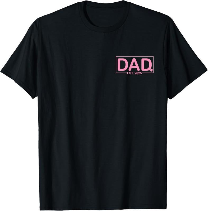 100% Cotton Dad Est. 2025 Logo Dad Girl Loading New Dad 2025 Dad To be T-Shirt Hoodie, Sweatshirt | WearSparks.com