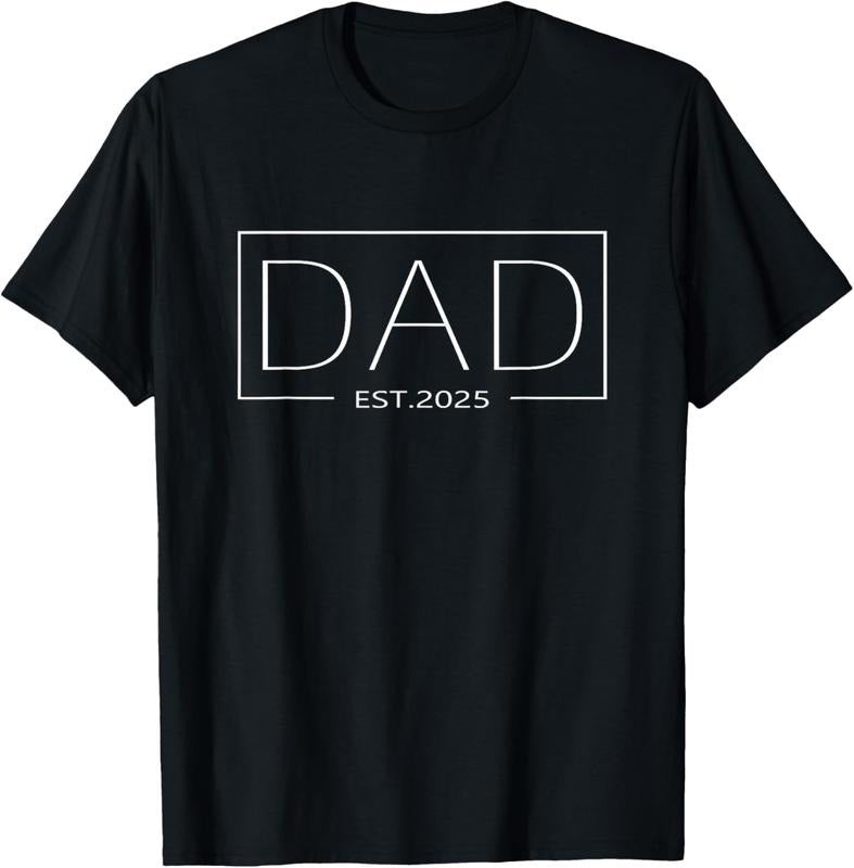 100% Cotton Dad Est 2025 Expect  2025 Father Daddy 2025 New Dad 2025 T-Shirt Hoodie, Sweatshirt | WearSparks.com