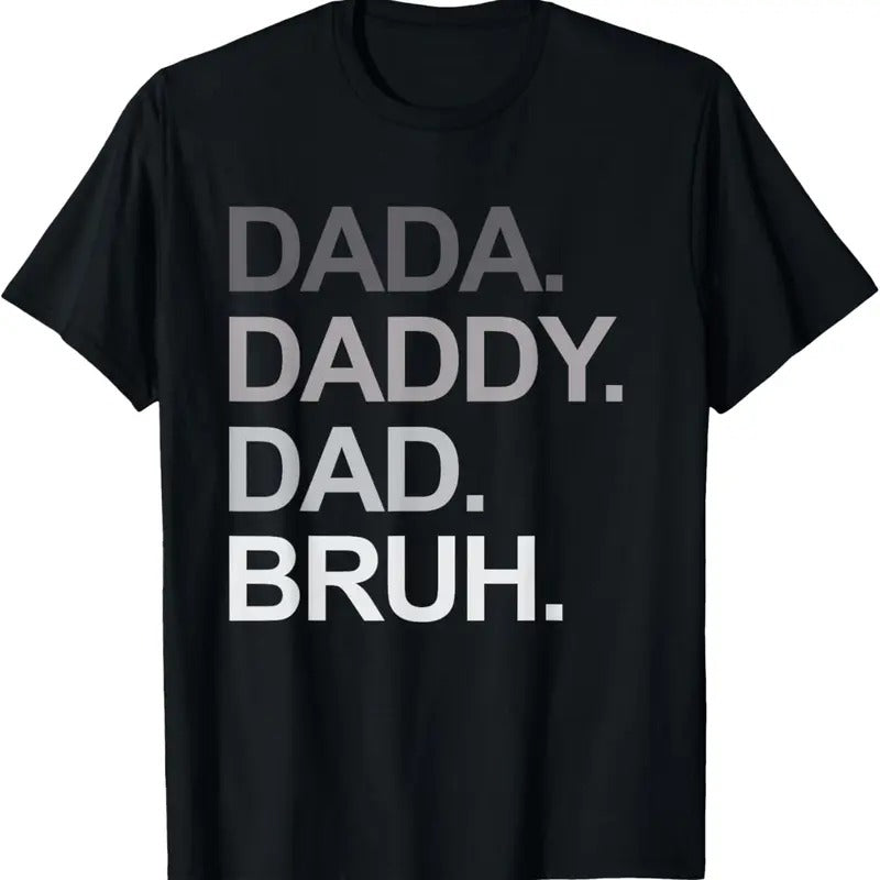 100% Cotton Dada Daddy Dad Bruh Funny Husband Dad Father's Day Mens T-Shirt Hoodie, Sweatshirt | WearSparks.com