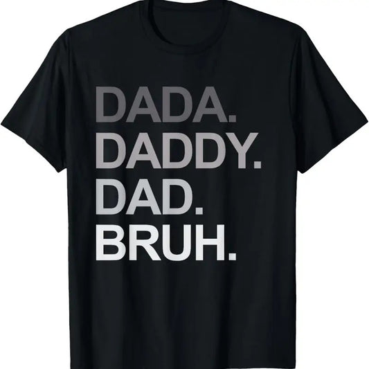 100% Cotton Dada Daddy Dad Bruh Funny Husband Dad Father's Day Mens T-Shirt Hoodie, Sweatshirt | WearSparks.com
