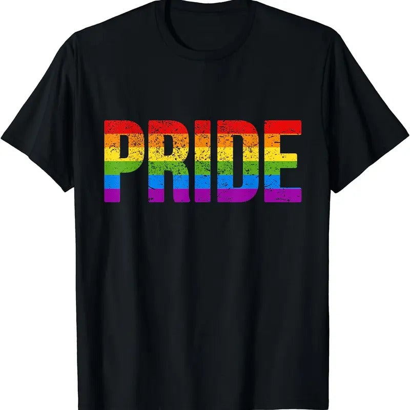 [100% Cotton]Distressed Gay Pride Stuff CSD Rainbow Flag LGBTQ Pride T-Shirt Hoodie, Sweatshirt | WearSparks.com