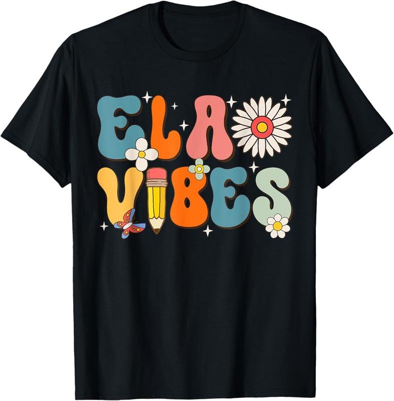 100% Cotton English Teacher - Ela Vibes Teacher  First Day Of School T-Shirt Hoodie, Sweatshirt | WearSparks.com