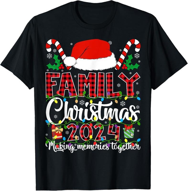 100% Cotton Family Christmas 2024 Matching Squad Santa Women Men T-Shirt Hoodie, Sweatshirt | WearSparks.com