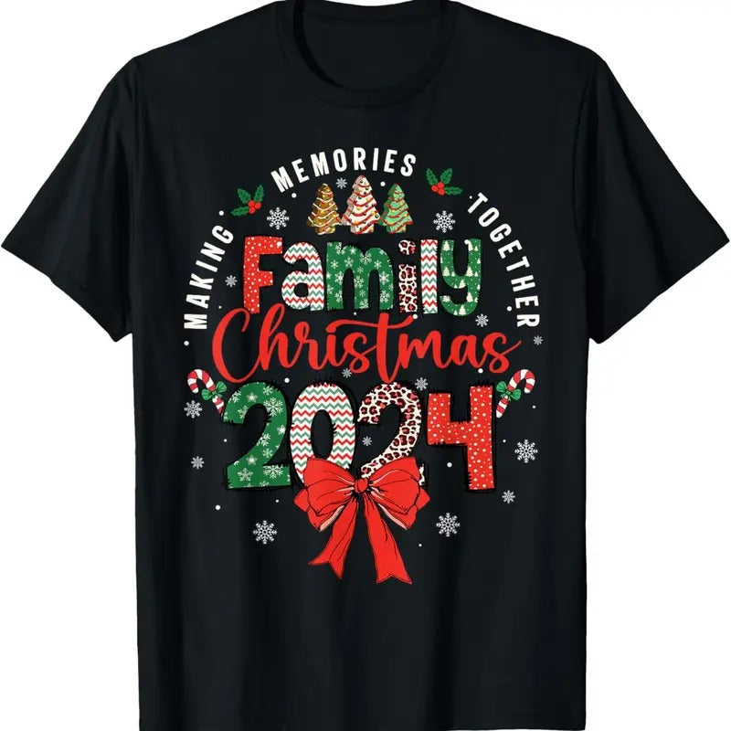 100% Cotton Family Christmas 2024 Matching Xmas Making Memories Together T-Shirt Hoodie, Sweatshirt | WearSparks.com
