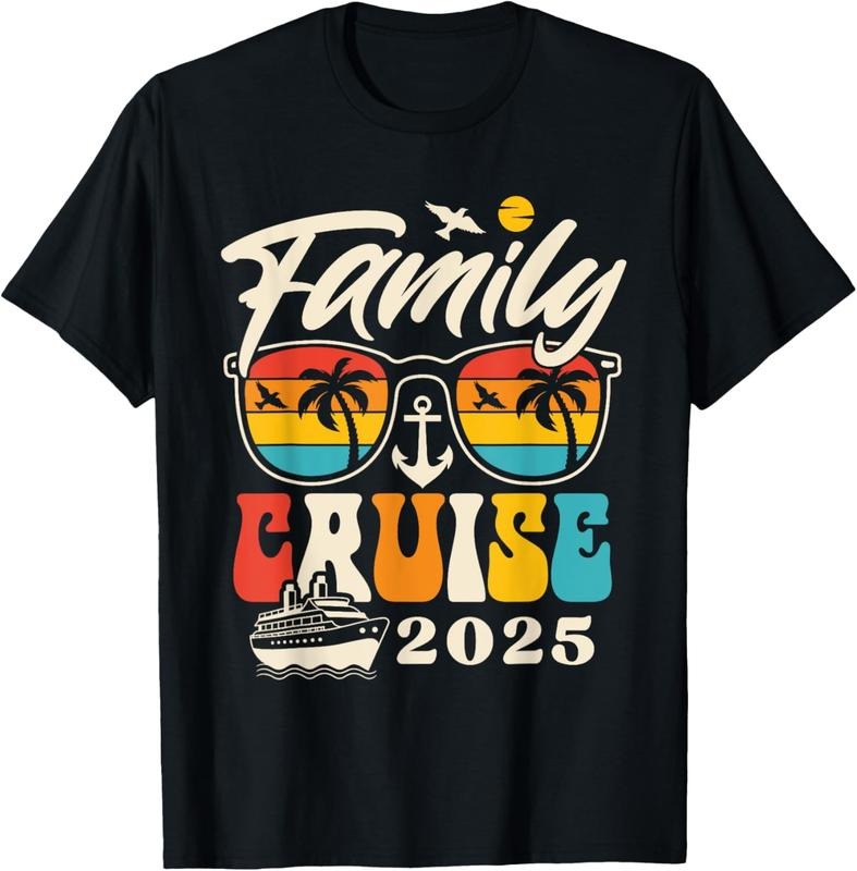 100% Cotton Family Cruise 2025 Vacation Trip Crew Family Matching Group T-Shirt Hoodie, Sweatshirt | WearSparks.com
