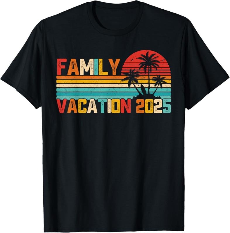 100% Cotton Family Vacation 2025 Beach Matching Summer Vacation T-Shirt Hoodie, Sweatshirt | WearSparks.com