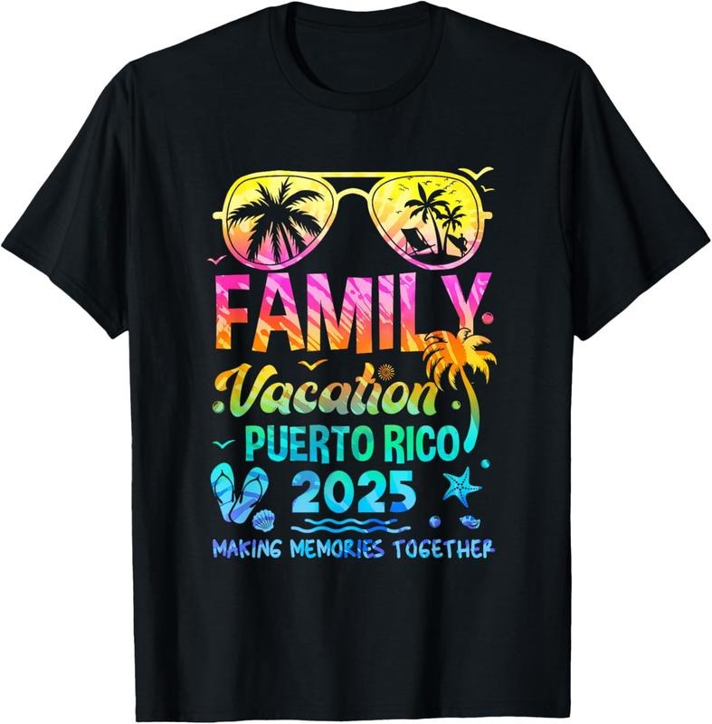 100% Cotton Family Vacation 2025 Puerto Rico Matching Memories Together T-Shirt Hoodie, Sweatshirt | WearSparks.com