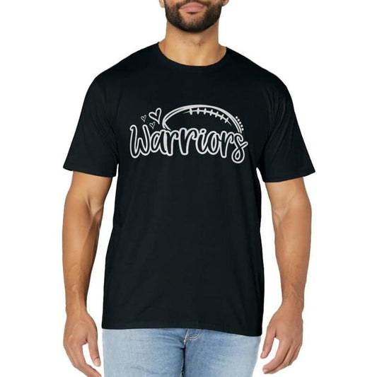 [100% Cotton]Football Warriors School Sports Fan Team Spirit T-Shirt Hoodie, Sweatshirt | WearSparks.com