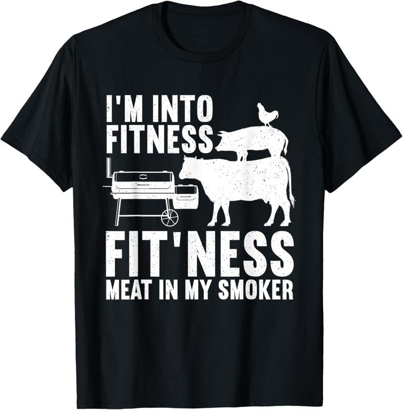 100% Cotton Funny BBQ Meat Smoking Art For Men Women Barbeque Griller T-Shirt Hoodie, Sweatshirt | WearSparks.com