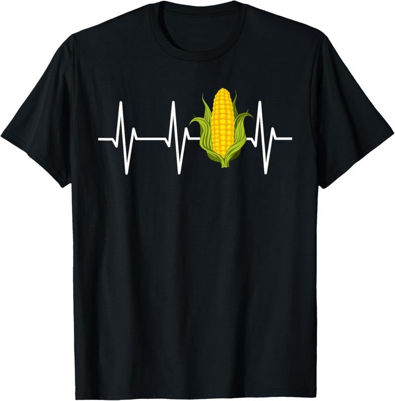 100% Cotton Funny Corn On The Cob Designs For Men Women Food Farmers T-Shirt Hoodie, Sweatshirt | WearSparks.com