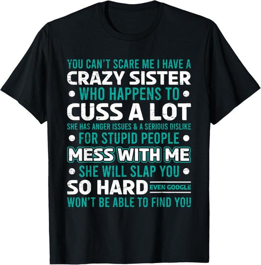 100% Cotton Funny Gift for Brother From Awesome Sister Birthday T-Shirt Hoodie, Sweatshirt | WearSparks.com