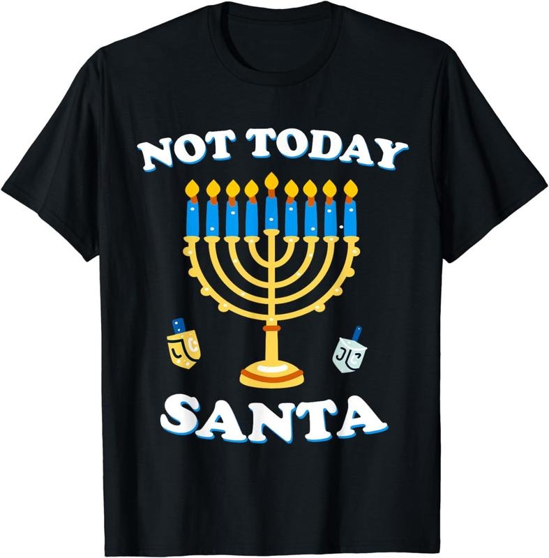 [100% Cotton]Funny Hanukkah Not Today Santa Shirt Jewish Chanukah T-Shirt Hoodie, Sweatshirt | WearSparks.com
