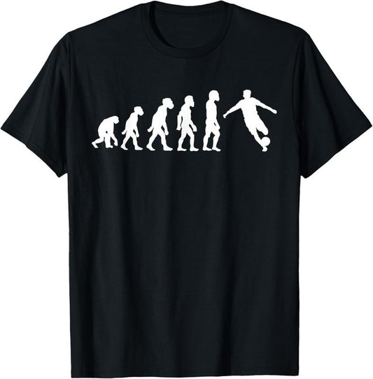 100% Cotton Funny Human Soccer Player Evolution Football T-Shirt Hoodie, Sweatshirt | WearSparks.com