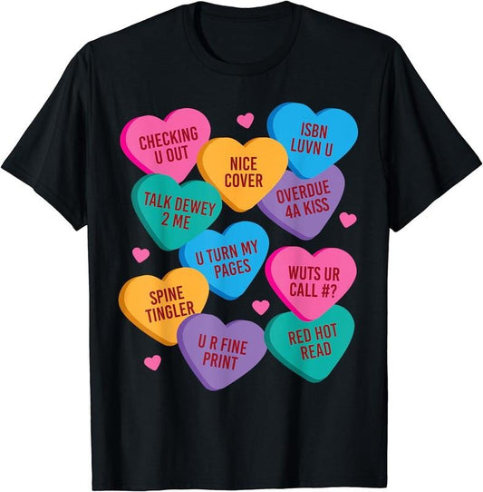 [100% Cotton]Funny Librarian Shirt Valentines Book Worm Reading Tshirt Hoodie, Sweatshirt | WearSparks.com