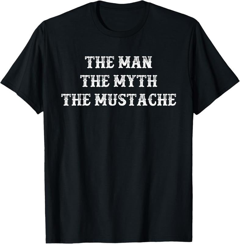 100% Cotton Funny Mustache Gift The Man The Myth The Mustache T-Shirt Hoodie, Sweatshirt | WearSparks.com
