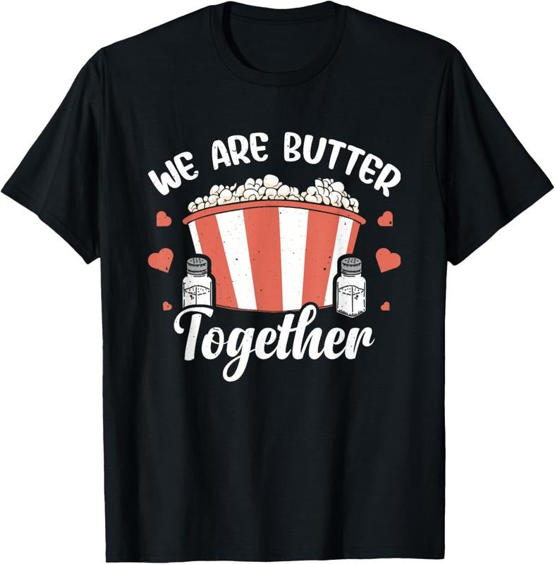 100% Cotton Funny Popcorn Butter Graphic Salty Popped Corn Theater Candy T-Shirt Hoodie, Sweatshirt | WearSparks.com
