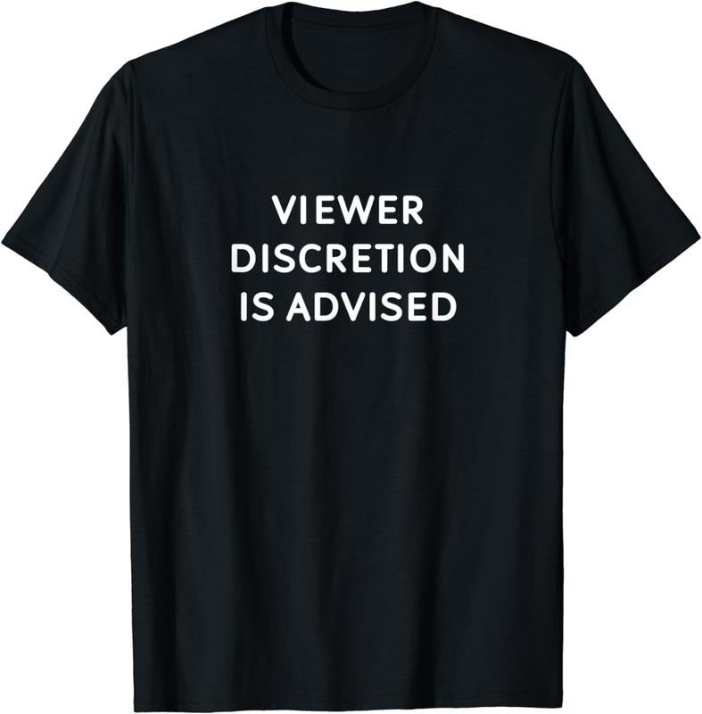 [100% Cotton]Funny, Viewer Discretion Is Advised, Joke Sarcastic Family T-Shirt Hoodie, Sweatshirt | WearSparks.com