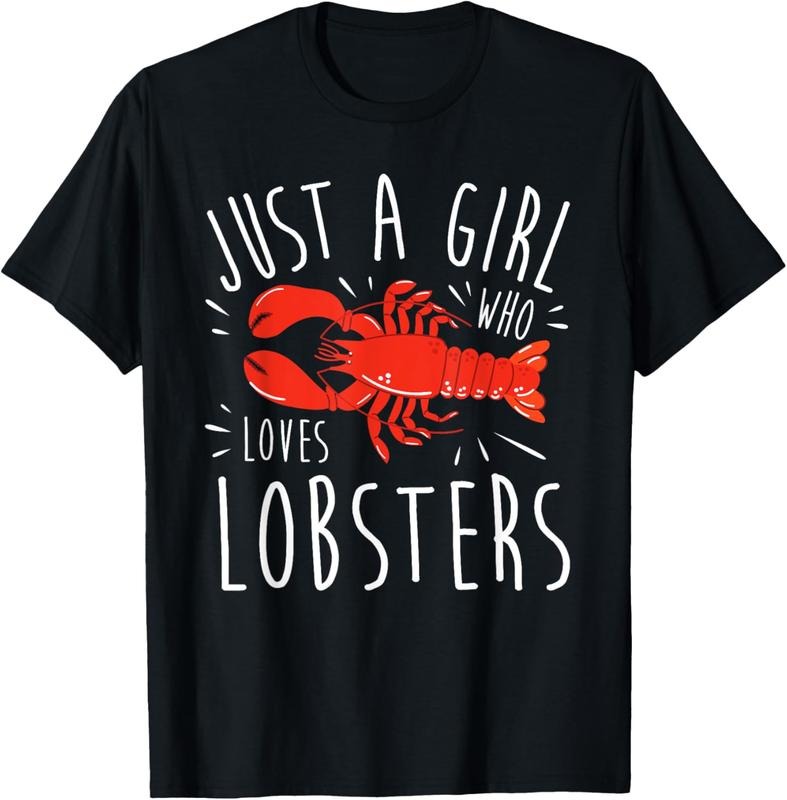 100% Cotton Girl Lobster Lover I Woman Loves Seafood T-Shirt Hoodie, Sweatshirt | WearSparks.com