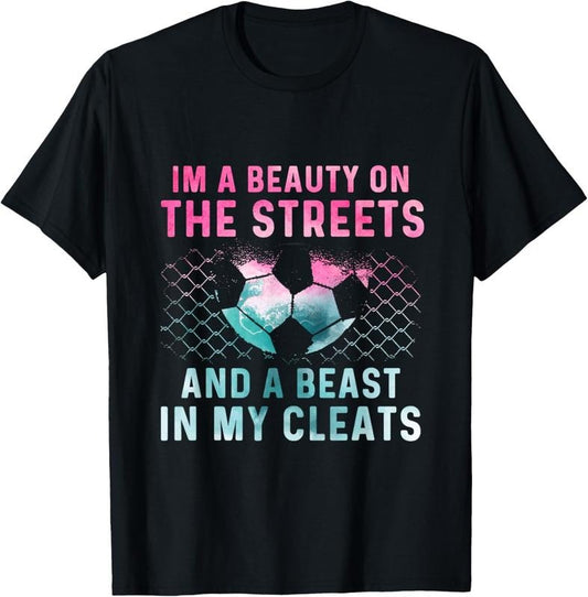 100% Cotton Girl Soccer Player Gifts Team Cleats Mom Goalie Captain T-Shirt Hoodie, Sweatshirt | WearSparks.com