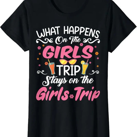 100% Cotton Girls Trip Funny Girls Vacation Holidays Weekend Trip T-Shirt Hoodie, Sweatshirt | WearSparks.com