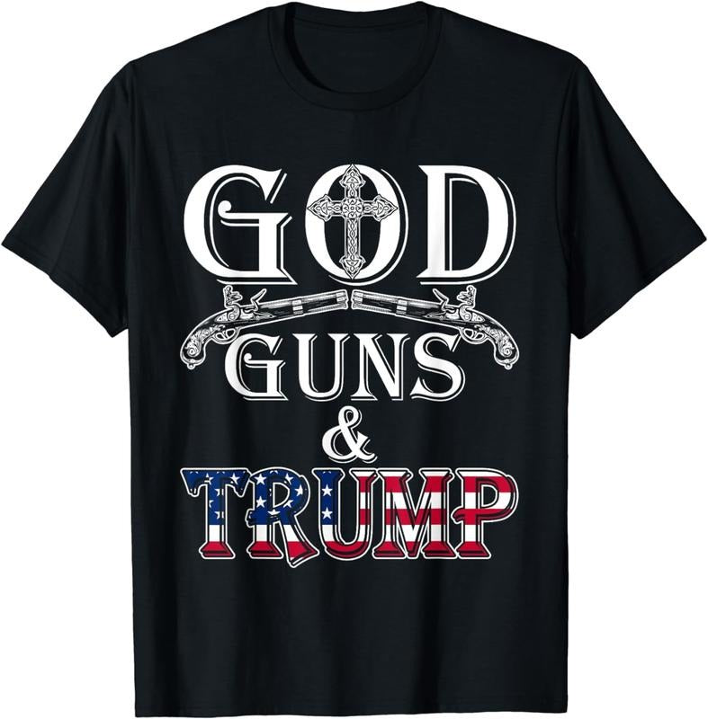 [100% Cotton]God Guns And DonaldShirt 2nd Amendment T Shirt Donald45 Hoodie, Sweatshirt | WearSparks.com