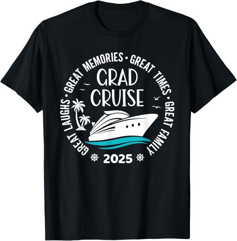 100% Cotton Graduation Cruise Trip Class Of 2025 Senior Summer Vacation T-Shirt Hoodie, Sweatshirt | WearSparks.com