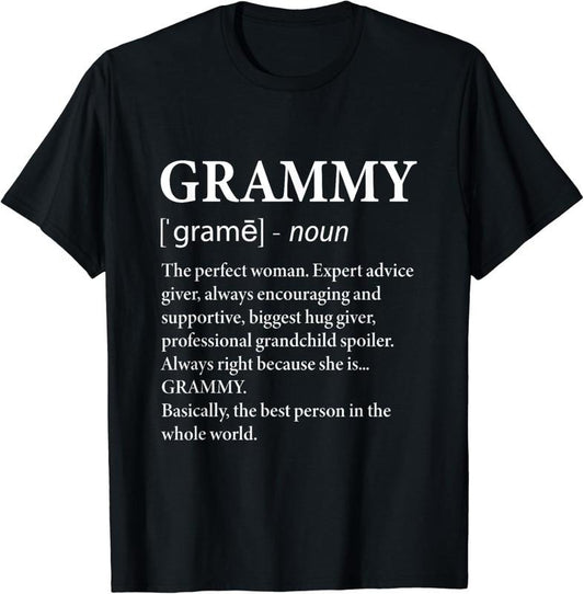 [100% Cotton]Grammy Definition Grandma - Funny Grandmother T-Shirt Hoodie, Sweatshirt | WearSparks.com