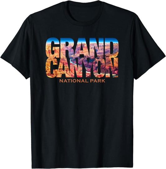 [100% Cotton]Grand Canyon National Park Photo Text Hiking Souvenir T-Shirt Hoodie, Sweatshirt | WearSparks.com