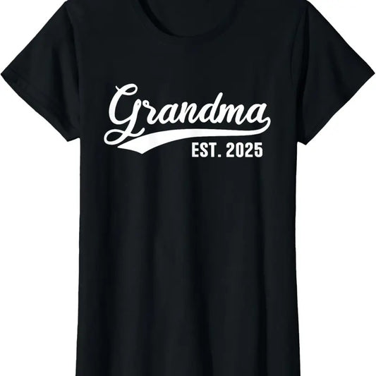 100% Cotton Grandma 2025 Retro Grandma Est 2025 T-Shirt Hoodie, Sweatshirt | WearSparks.com