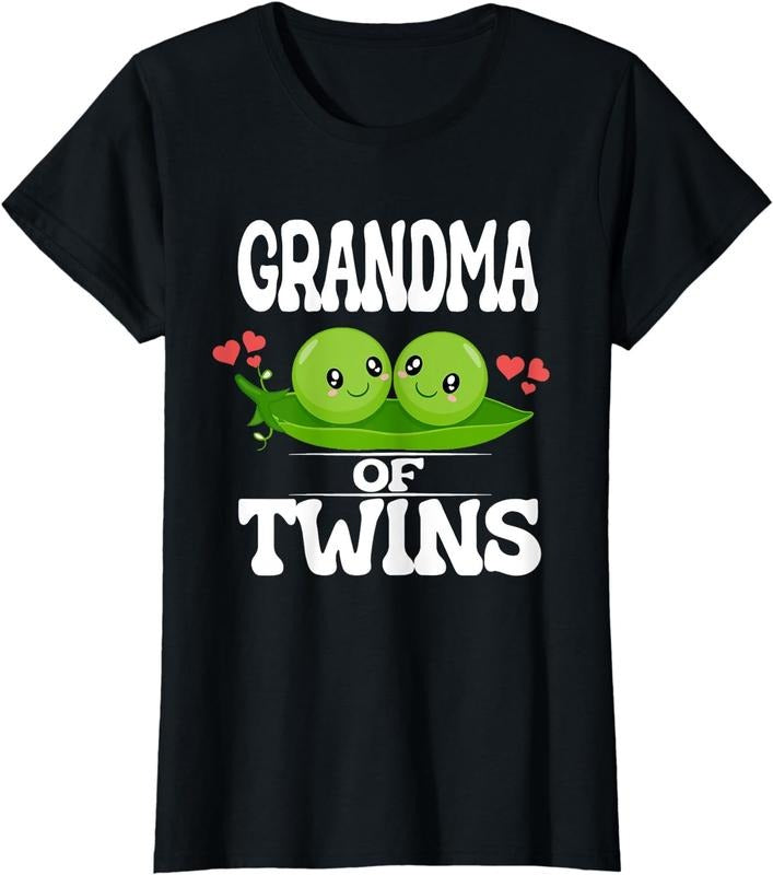 [100% Cotton]Grandma Of Twins Grandmother T-Shirt Hoodie, Sweatshirt | WearSparks.com