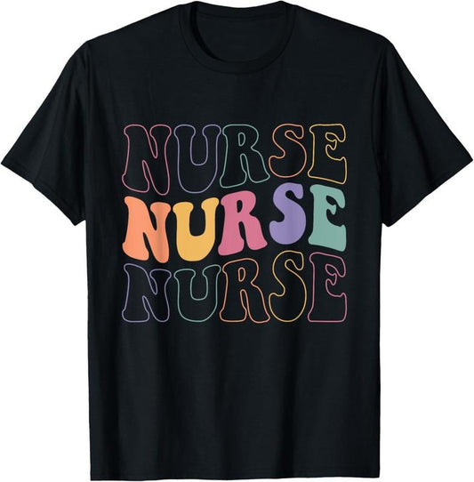 100% Cotton Groovy Nurse Shirt Women School Nurse RN ICU ER Pediatric T-Shirt Hoodie, Sweatshirt | WearSparks.com