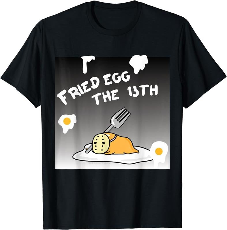 [100% Cotton]Gudetama Fried Egg the 13th Halloween Tee Shirt T-Shirt Hoodie, Sweatshirt | WearSparks.com