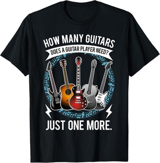 100% Cotton Guitar How Many Guitars Gift For Guitar Player T-Shirt Hoodie, Sweatshirt | WearSparks.com