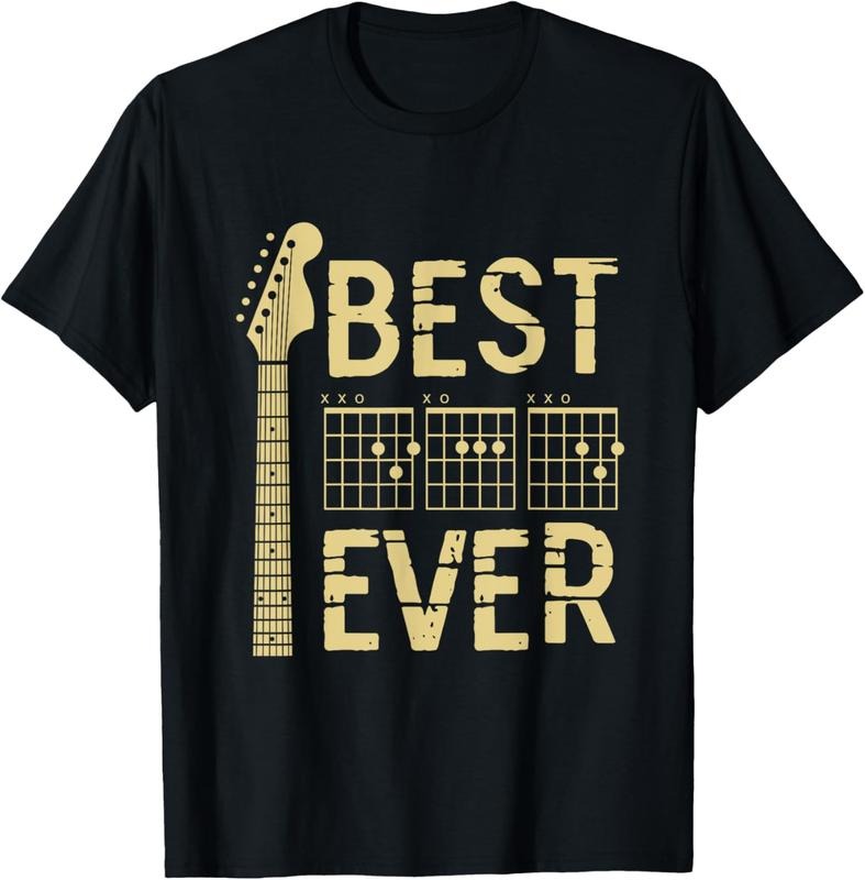 100% Cotton Guitarist Father Best Dad Ever D A D Chord Gifts Guitar T-Shirt Hoodie, Sweatshirt | WearSparks.com