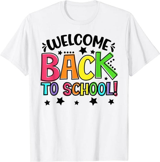 [100% Cotton]Happy First Day Of School Welcome Back To School Students T-Shirt Hoodie, Sweatshirt | WearSparks.com