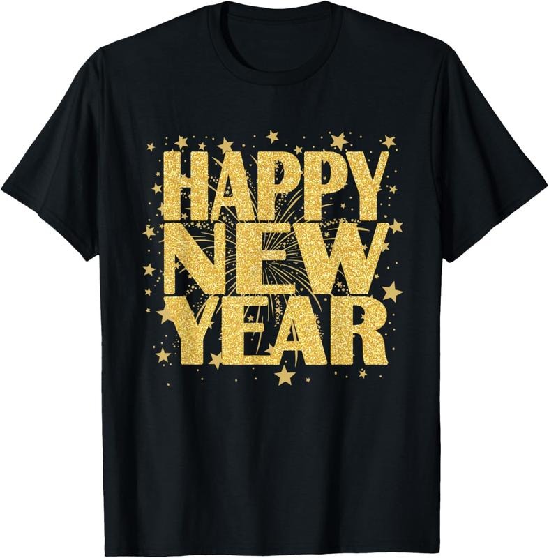 100% Cotton Happy New Year 2025 New Years Eve Party Countdown Fireworks T-Shirtstyle{n002}2 T-Shirts, Hoodie, Sweatshirt