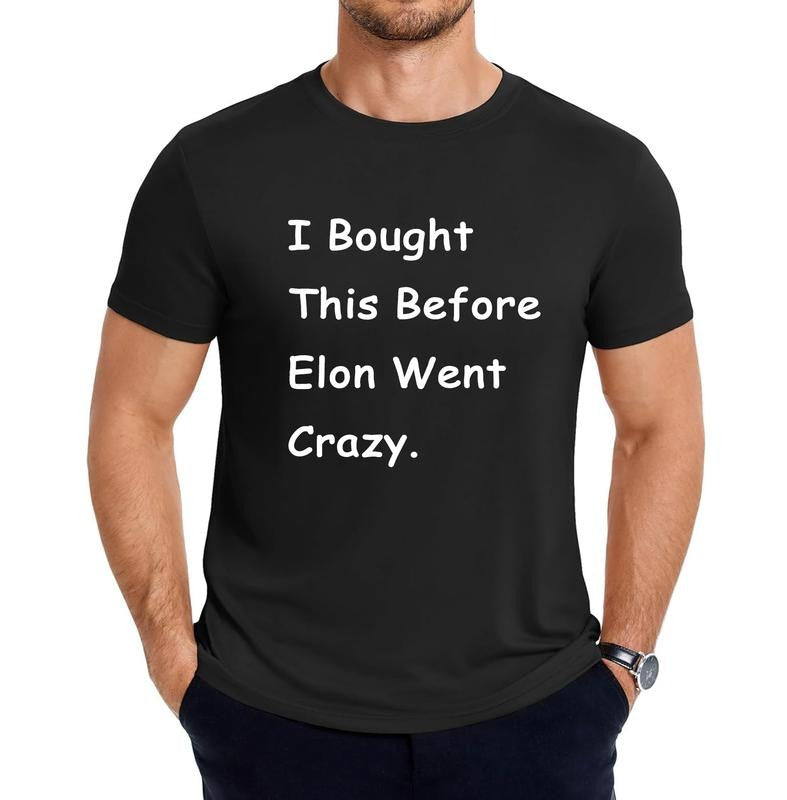 [100% Cotton]I Bought This Before Elon Went Crazy Funny T-shirt Women Men Hoodie, Sweatshirt | WearSparks.com