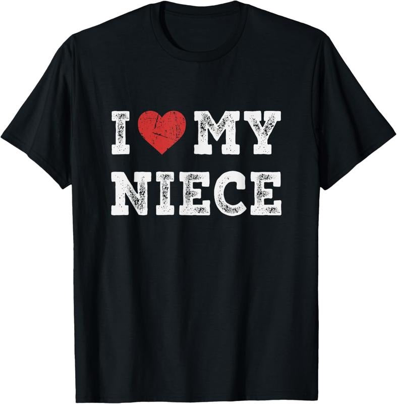 100% Cotton I Heart My Niece Funny T-Shirt Hoodie, Sweatshirt | WearSparks.com