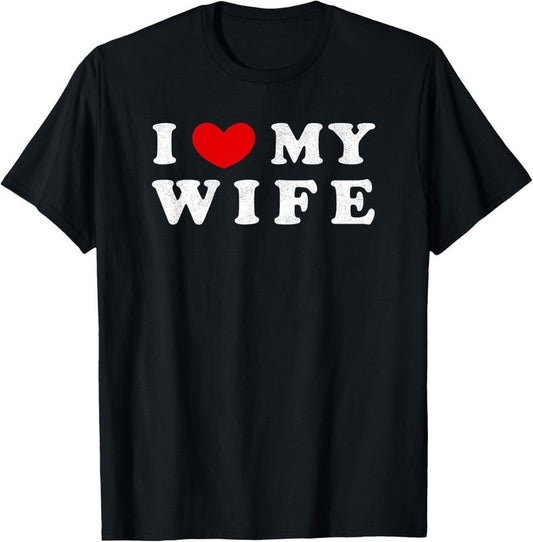 100% Cotton I Heart My Wife, I Love My Wife T-Shirt Hoodie, Sweatshirt | WearSparks.com