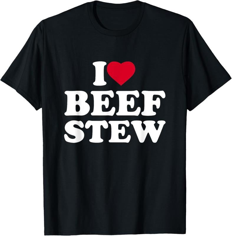 100% Cotton I Love Beef Stew I Heart Beef Stew Lover T-Shirt Hoodie, Sweatshirt | WearSparks.com
