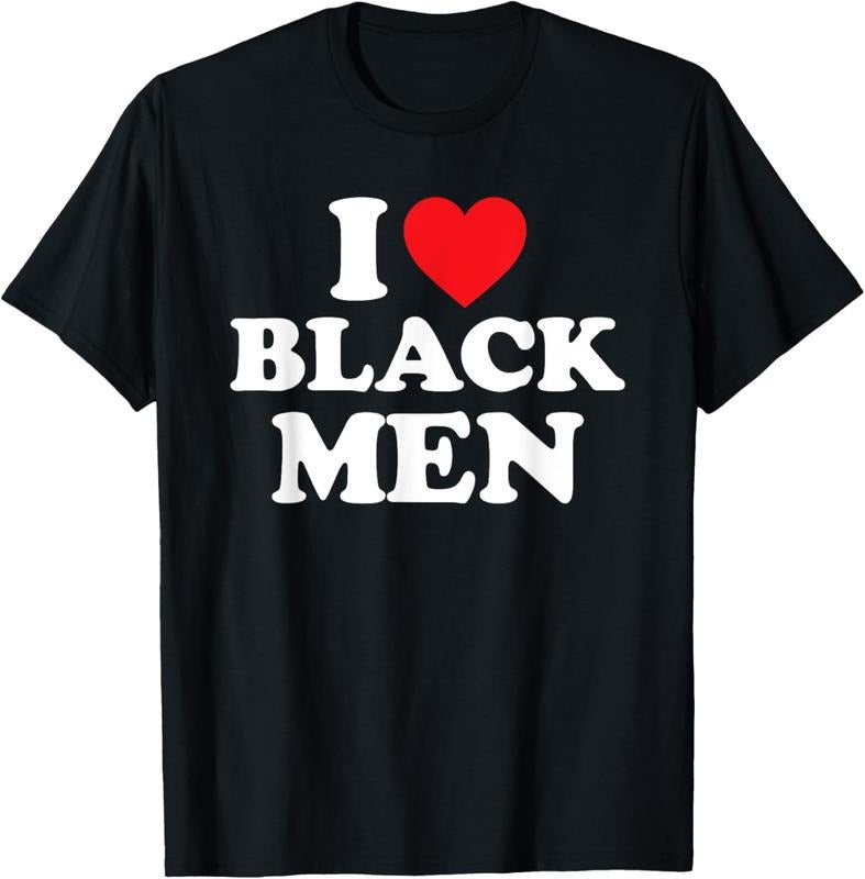 100% Cotton I Love Black Men Shirt I Heart Black Men T-Shirt Hoodie, Sweatshirt | WearSparks.com