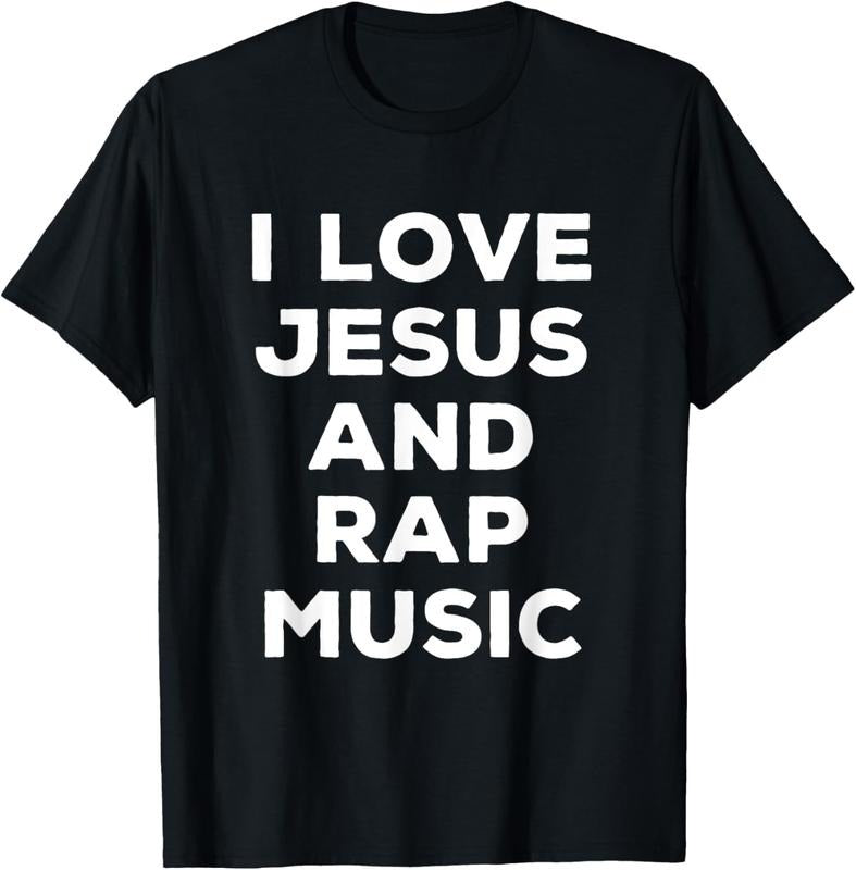 100% Cotton I Love Jesus And Rap Music Funny Religious Faith T-Shirt Hoodie, Sweatshirt | WearSparks.com