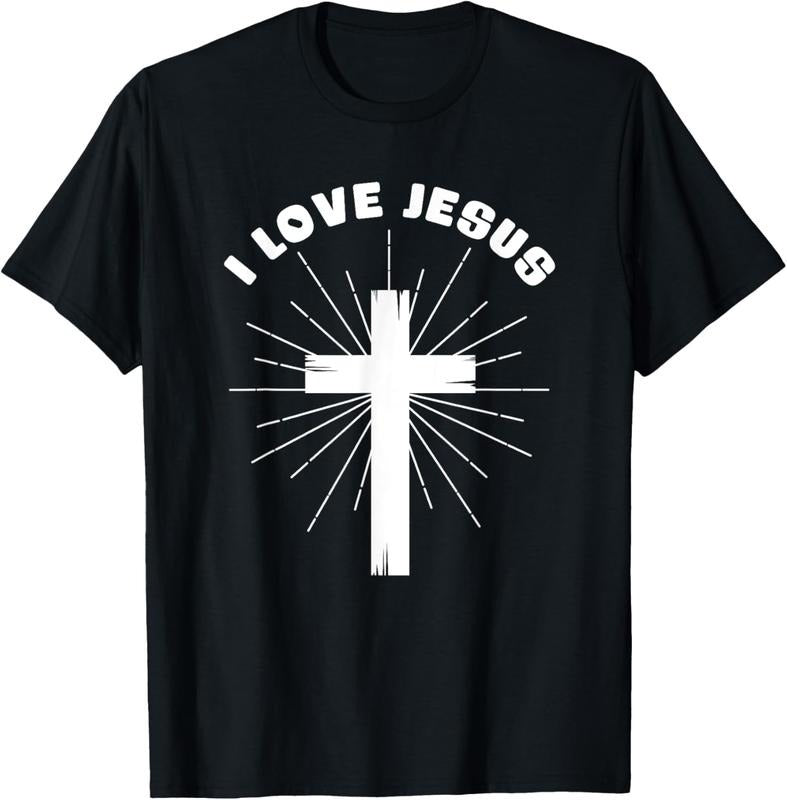 100% Cotton I Love Jesus T-Shirt Hoodie, Sweatshirt | WearSparks.com