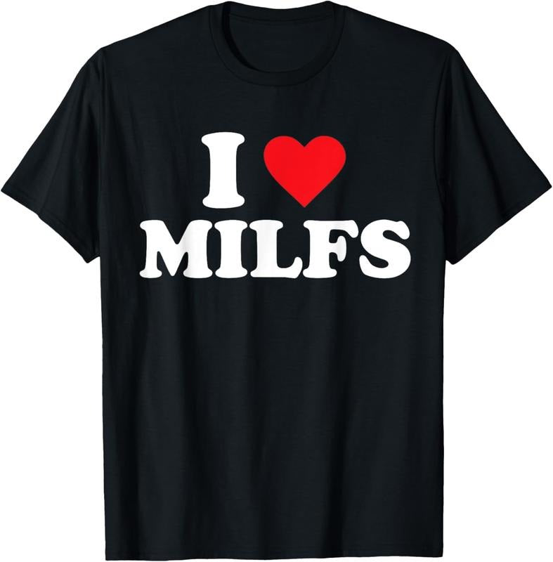 100% Cotton I Love MILFs T-Shirt Hoodie, Sweatshirt | WearSparks.com