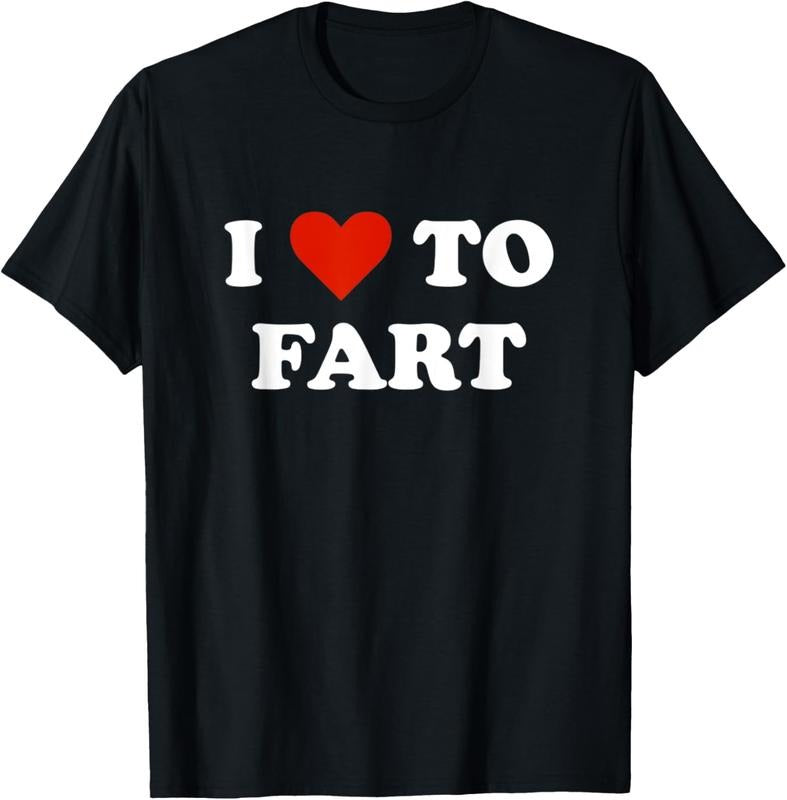 100% Cotton I Love To Fart Heart T-Shirt Hoodie, Sweatshirt | WearSparks.com