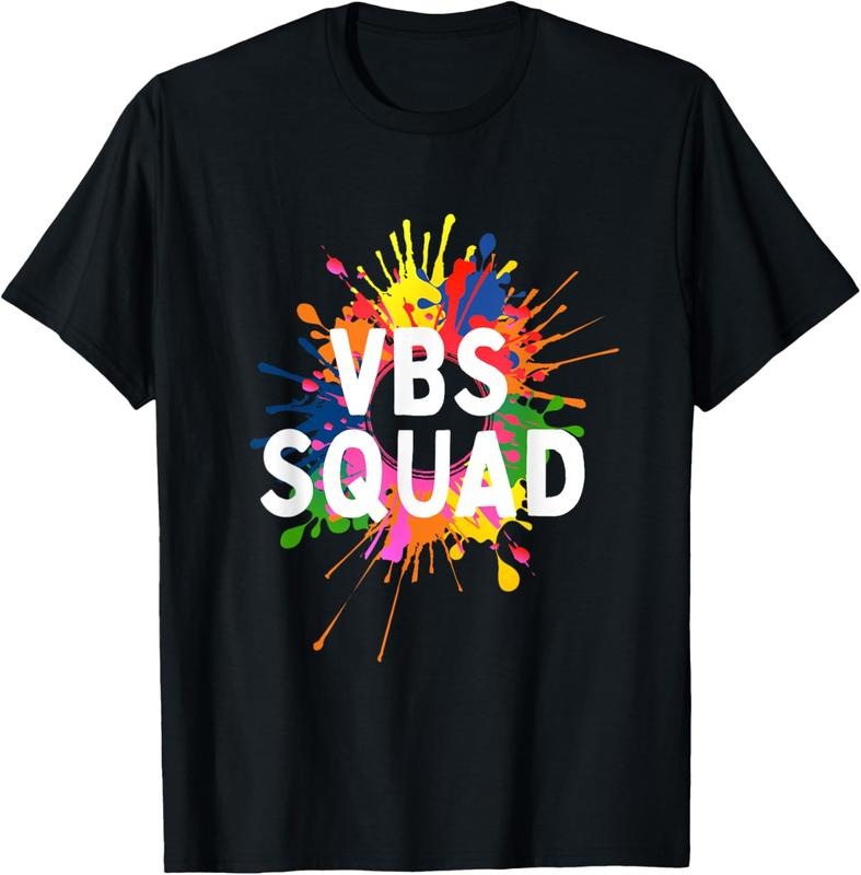 100% Cotton I Love VBS 2025 Squad Vacation Bible School Paint Splatter T-Shirt Hoodie, Sweatshirt | WearSparks.com