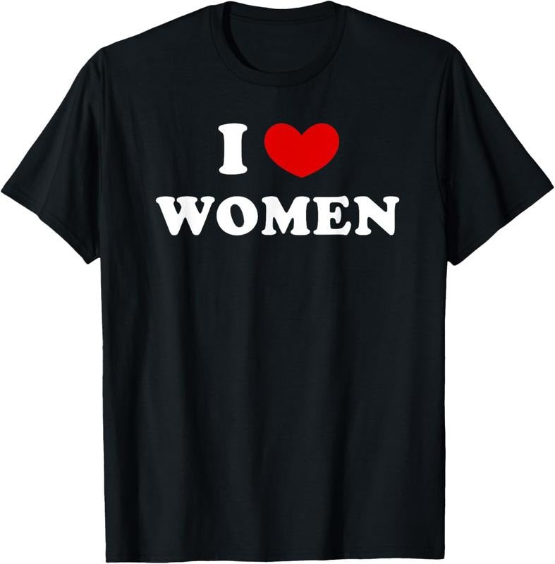 100% Cotton I Love Women, I Heart Women T-Shirt Hoodie, Sweatshirt | WearSparks.com