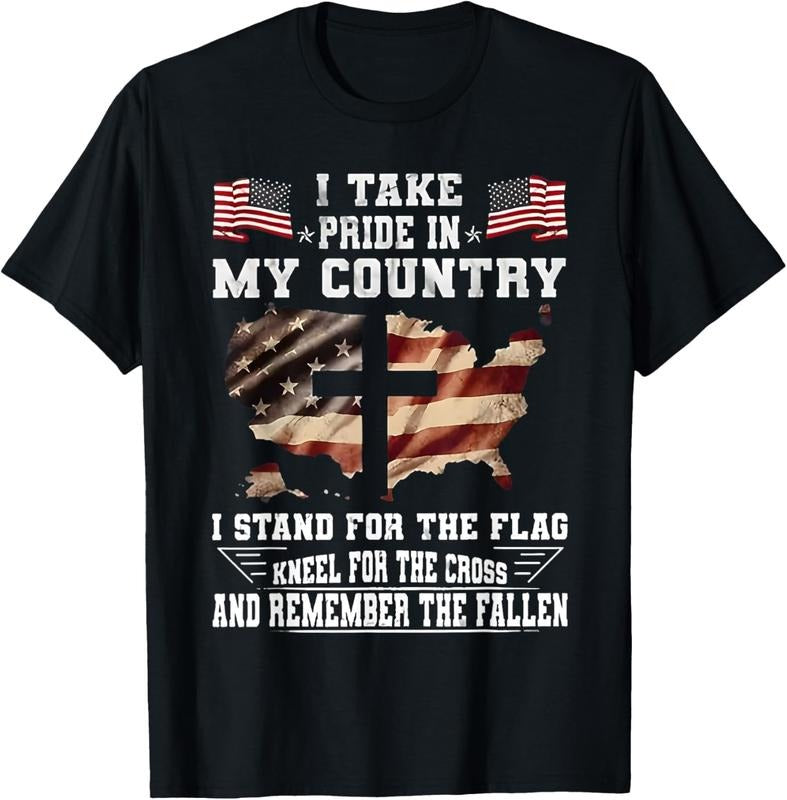 100% Cotton I Take Pride In My Country I Stand For The Flag Kneel USA T-Shirt Hoodie, Sweatshirt | WearSparks.com