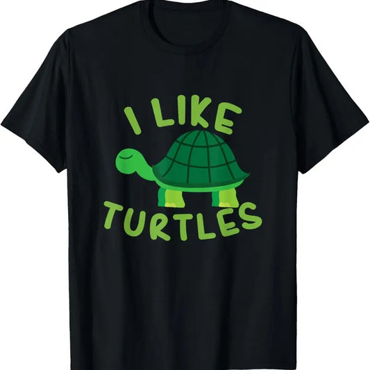 100% Cotton I like Turtles Tortoise Sea Animal Funny Gift T-Shirt Hoodie, Sweatshirt | WearSparks.com